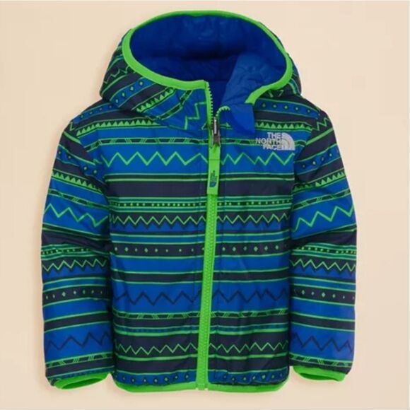 The North Face Infant Reversible Monster Blue Perrito Puffer Jacket - Picture 2 of 16